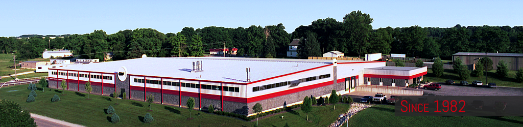 Overview photo of Quincy Metal Fabricators' 65,000 sq ft precision sheet metal facility.